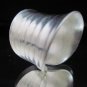 Fine Fashion Silver Rings Tribal BOHO Wave Shine Anello Handcrafted Hammered