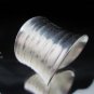 Fine Fashion Silver Rings Tribal BOHO Wave Shine Anello Handcrafted Hammered