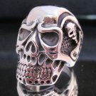 Skull Rings Size 9 Men's Jewelry Bone Skeleton Male Hodeskalle Smykker ring mann