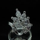 Engagement Rings Size 7 CZ Clear White color female hunn inngrep smykker ring