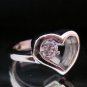 Engagement Rings Size 8 CZ Clear color Heart Theme hunn inngrep smykker ring