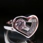 Engagement Rings Size 8 CZ Clear color Heart Theme hunn inngrep smykker ring