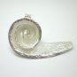 Fine Silver Pendants Elegant Spiral Roll Coil Shell Stylish Gorgeous Artisan