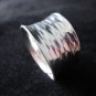 Fine Silver Ring Thai Hill Tribe Hammered Shine Schmuck Anello Artisan Ethnic