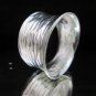 Fine Silver Ring Thai Hill Tribe Hammered Shine Schmuck Anello Artisan Ethnic