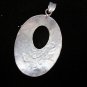 Hill Tribe Pendants Pure Fine Silver Oval Vintage Olive Success Lucky Amulet