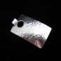 Pure Silver Pendants Hill tribe Hammered Square Shape Tribal Handcrafted