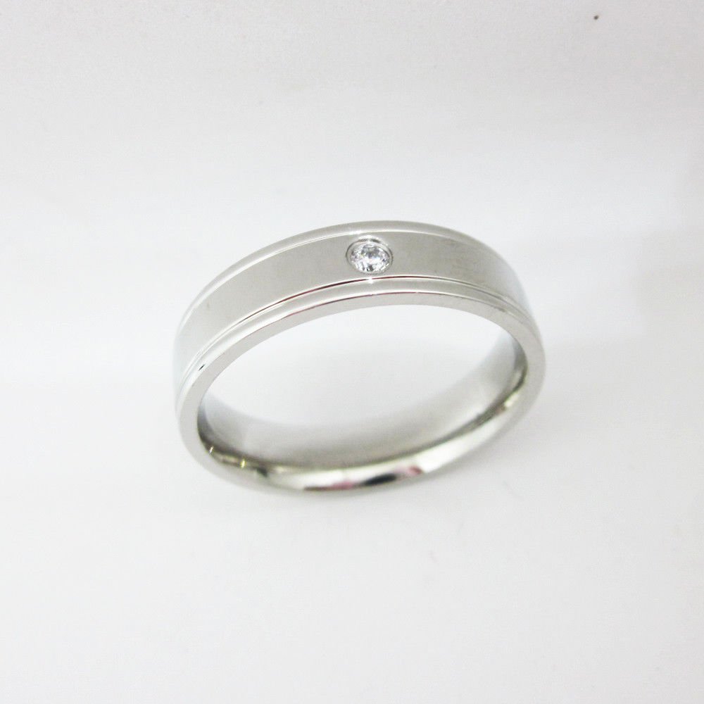 Engagement Rings Size 8 Band Style Premium CZ Unisex hunn inngrep smykker ring