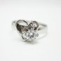 Engagement Rings Size 8 CZ Premium Love Heart theme hunn inngrep smykker ring