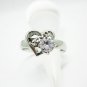 Engagement Rings Size 8 CZ Premium Love Heart theme hunn inngrep smykker ring