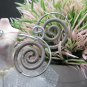 Thai Hill Tribe Earrings Pure Silver Ethnic Spiral Spring Coils