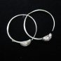 Thai Hill Tribe Earrings Fine Silver karen tribal spiral Bottom Artisan Asian