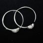 Thai Hill Tribe Earrings Fine Silver karen tribal spiral Bottom Artisan Asian