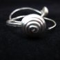Thai Hill Tribe Earrings Fine Silver karen tribal spiral Bottom Artisan Asian