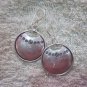 Thai Hill Tribe Earrings Fine Silver Dangle Round Dots Stamp Podduang Regional