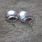 Thai Hill Tribe Earrings Fine Silver Dangle Round Dots Stamp Podduang Regional