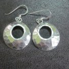 Handcrafted Earrings Pure Silver Jewelry Hammered Dangle Plata Aretes joyería