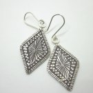 Handcrafted Earrings Sterling 925 Silver Dangle Balinese Plata Aretes joyería