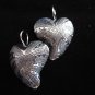Handcrafted Earrings Hill tribe karen Fine pure Silver Hearts couple Dating Gift