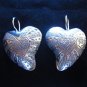 Handcrafted Earrings Hill tribe karen Fine pure Silver Hearts couple Dating Gift