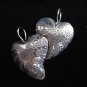 Handcrafted Earrings Hill tribe karen Fine pure Silver Hearts couple Dating Gift