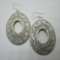 Handcrafted Earrings Sterling Silver Dangle Oval Tribal Plata Aretes joyería