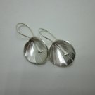 Handcrafted Earrings Sterling Silver Flower Dome Coin Plata Aretes joyería