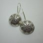 Handcrafted Earrings Fine Pure Silver Jewelry Tribal Round Hook Plata Aretes