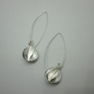 Handcrafted Earrings Sterling Silver Long Hook Bali Balls Plata Aretes joyería