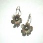 Earrings Fine Silver Handcrafted Hill Tribe Hooks Artisan Flowers Floral Texture