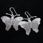 Thai Hill Tribe Earrings Fine Silver tribal Butterfly Handcrafted Dangle Beauty