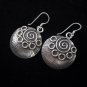Thai Hill Tribe Earrings Fine Silver Ohrringe Silber Schmuck Spirale ER143