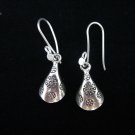 Fine Pure Silver Earrings Hill tribe Jewelry Dangle Tube Regional Tribal Asian