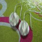 Chiangmai Hill Tribe Real Fine Sterling Silver Earrings Big Almond Shape Fashion