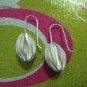 Chiangmai Hill Tribe Real Fine Sterling Silver Earrings Big Almond Shape Fashion