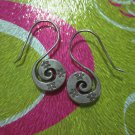 925 Fine Pure Silver Earrings Thai Jewelry Lovely Accessories Spiral Snow Flake