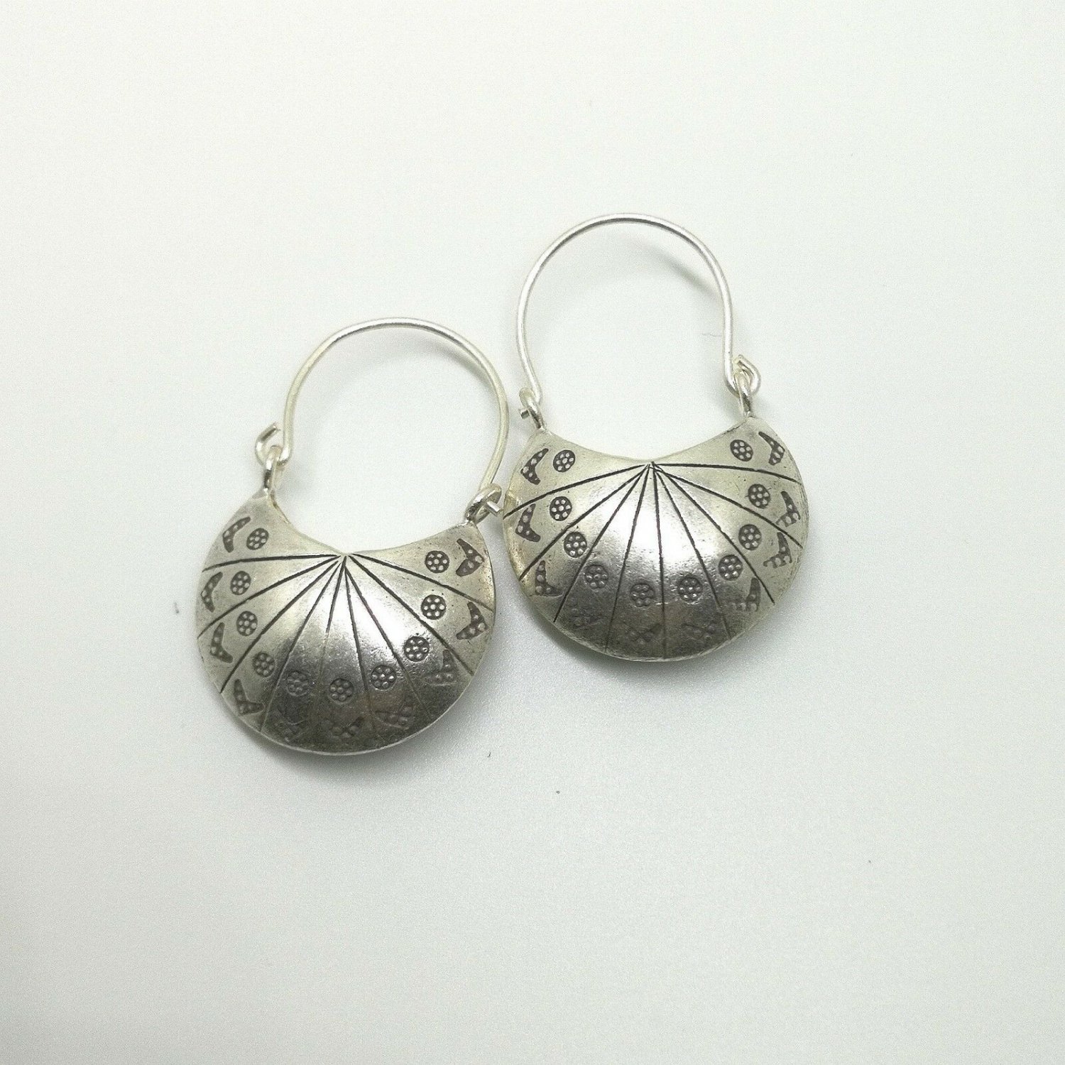 Fine Sterling Silver 925 Earrings Huggie Style Womens Purse Fashion Jewelry 2018