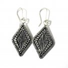 Fine Sterling Silver Earrings Tibet Hindi Styles Vintage Handcraft Respect Wear