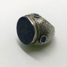 Islamic Rings 925 Sterling Silver Lapis Men Muslim Arabic Bless R37 الإسلامية