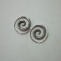 925 Fine Silver Earrings Thailand Jewelry Accessories Round Spiral Root Vintage