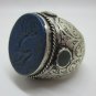 Islamic Mens Rings Lapis Stones 925 Sterling Silver Muslim Allah R02 الإسلامية