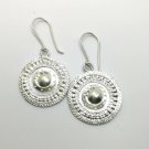 925 Fine Silver Earrings Thai Jewelry Lovely Accessories Round Tribal Style 1811