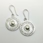 925 Fine Silver Earrings Thai Jewelry Lovely Accessories Round Tribal Style 1811