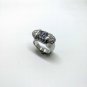 Fine Silver Sterling 925 Rings Jewelry Blue & White CZ Gemstone Women Good Gifts
