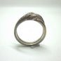Vintage 925 Sterling Silver Rings Women Jewelry with White CZ Tied Rope Design