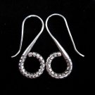 925 Fine Silver Earrings Thailand Women Premium Jewelry Spiral Hook Dangle Stick