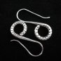 925 Fine Silver Earrings Thailand Women Premium Jewelry Spiral Hook Dangle Stick