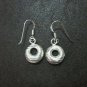 Sterling 925 Fine Silver Earrings Jewelry Accessories Lovely Small Round Donut