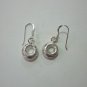 Sterling 925 Fine Silver Earrings Jewelry Accessories Lovely Small Round Donut