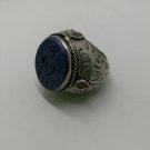 Islamic Rings 925 Sterling Silver Lapis Men Muslim Arabic Bless R79 الإسلامية
